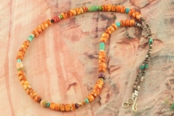 Day 5 Deal - Genuine Spiny Oyster Shell Zuni Necklace
